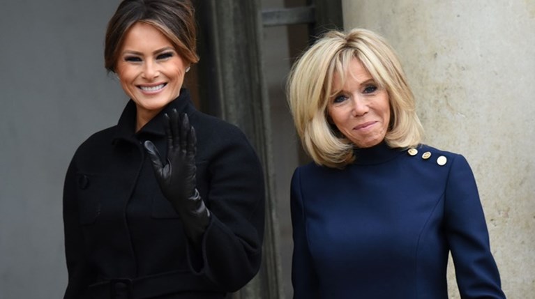 Brigitte Macron & Melania Trump