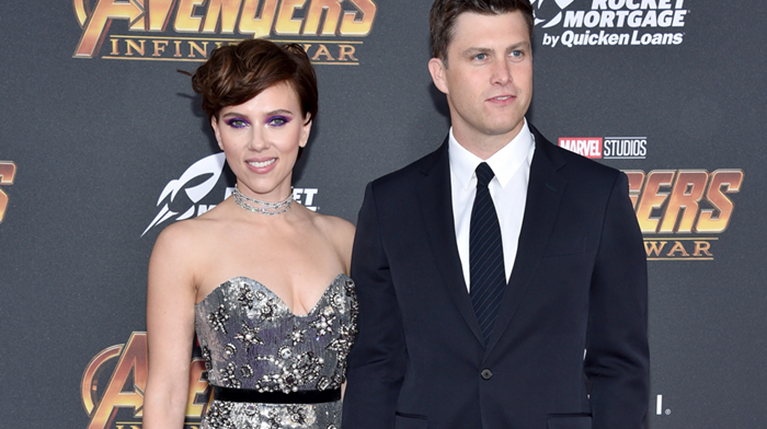 Scarlett Johansson Colin Jost