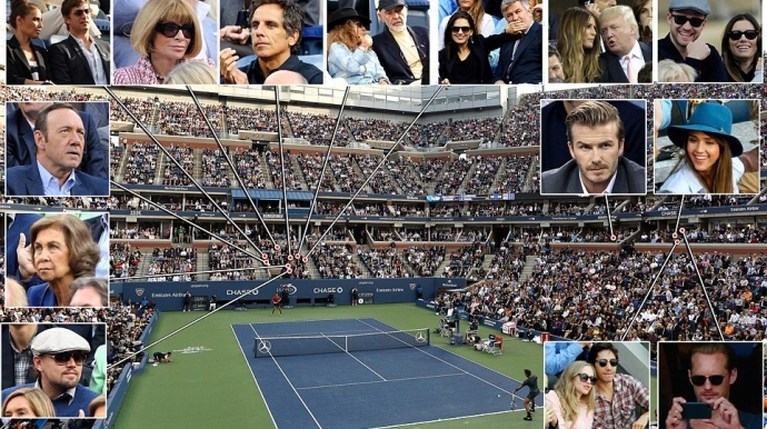Οι celebrities στον τελικό τέννις us open