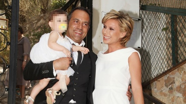 Καραβάτου- Κατσούλης: η βάφτιση της κόρης τους