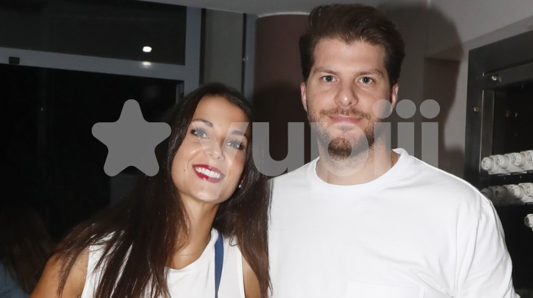 Ο Λούκας Γιώρκας με τη σύντροφό του, Βασιλική