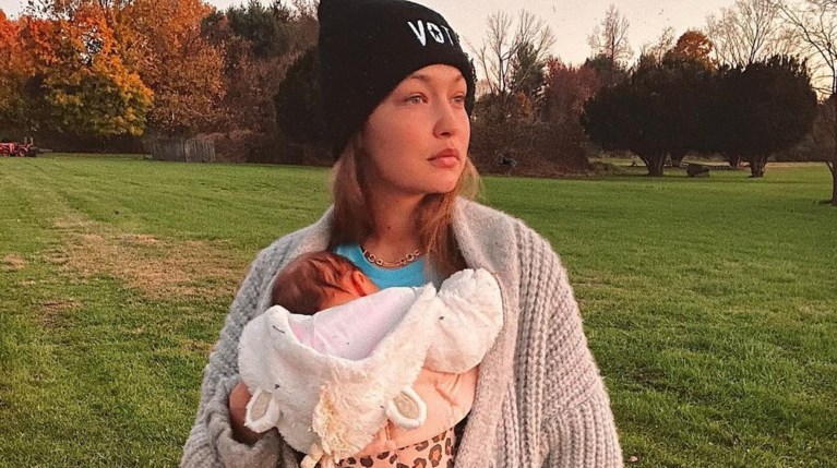 Gigi Hadid με μωρό