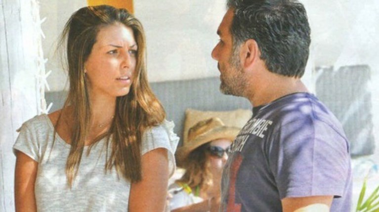 Γρηγόρης Αρναούτογλου με τη σύντροφό του,  Κατερίνα Κόκλα