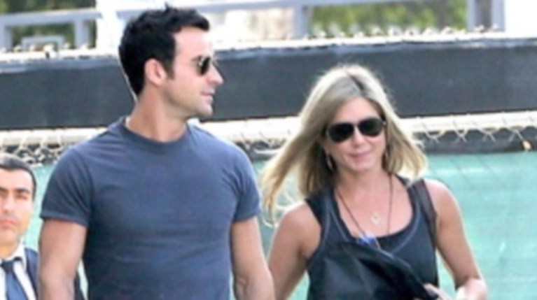 Τζένιφερ Άνιστον και Τζάστιν Θερό - κοινή εμφάνιση (1)