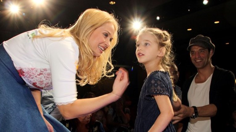 Μαρί Κυριακού - Σάκης Ρουβάς με την κόρη του, Αναστασία