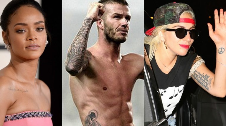 celebrities tattoos