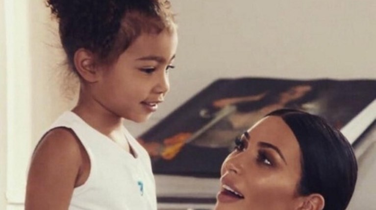 North West & Kim Kardashian