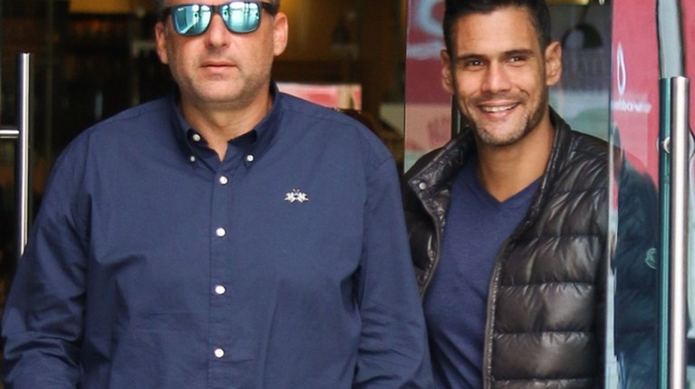 Ο Γιώργος Λιάγκας και ο Δημήτρης Ουγγαρέζος στο Golden Hall (1)