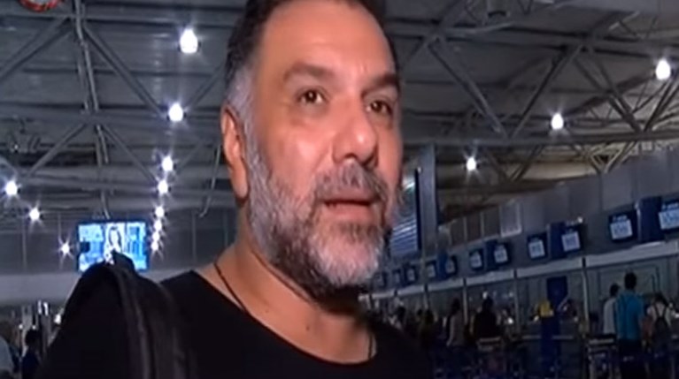Ο Γρηγόρης Αρναούτογλου πριν αναχωρήσει για το Nomads