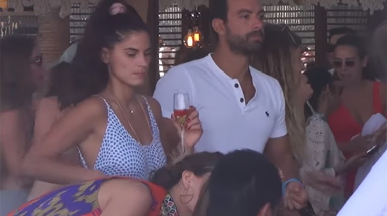 Χριστίνα Μπόμπα-Σάκης Τανιμανίδης στο bachelor party του Ilicali