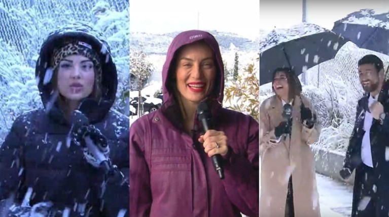 “Καλημέρα” από τα χιόνια για τις πρωινές εκπομπές | Δείτε τα βίντεο