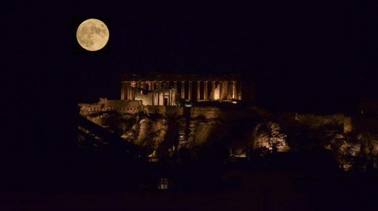 Πανσέληνος Αθήνα Ακρόπολη