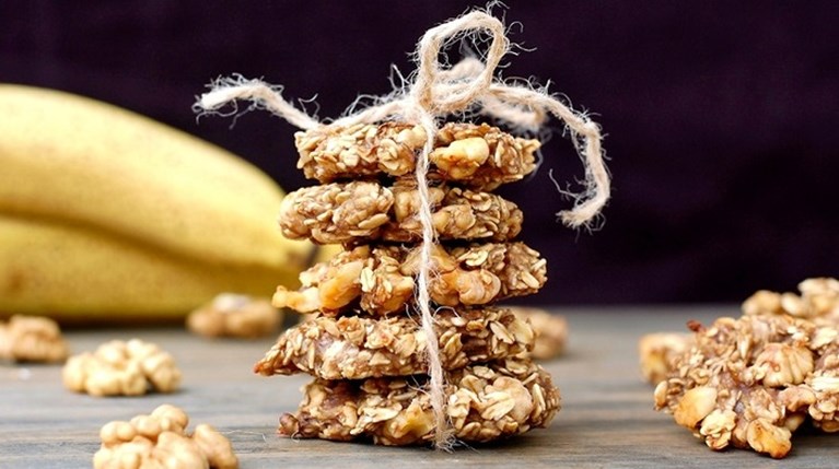 Σπιτικά cookies μπανάνας με μόνο 3 υλικά