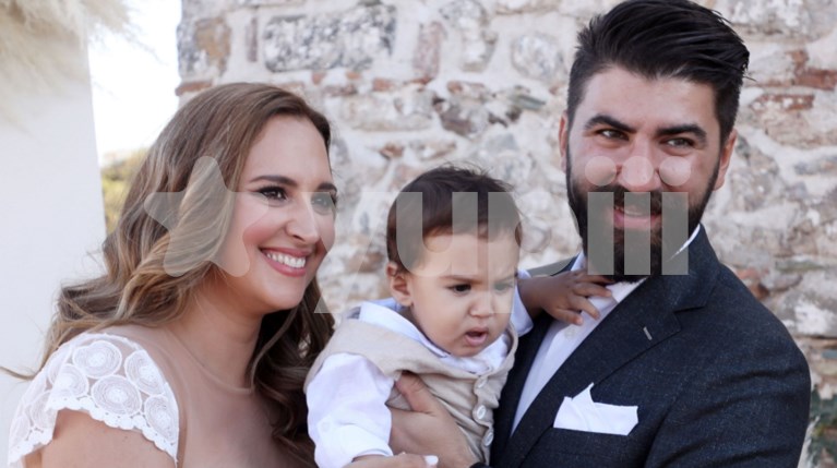 Κλέλια Πανταζή & Λευτέρης Τσάκαλος με τον γιο τους, Αλέξανδρο Ιωάννη