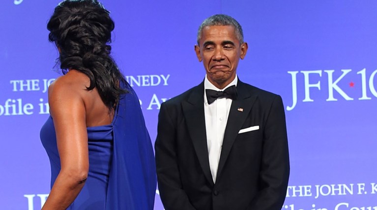 Michelle Obama & Barack Obama
