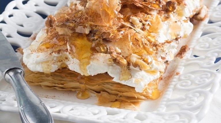 Cheesecake με Γεύση Μπακλαβά