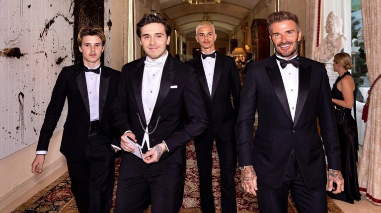 David Beckham Brooklyn Beckham Cruz Beckham Romeo Beckham
