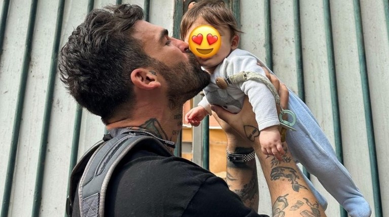 Δημήτρης Αλεξάνδρου με γιο