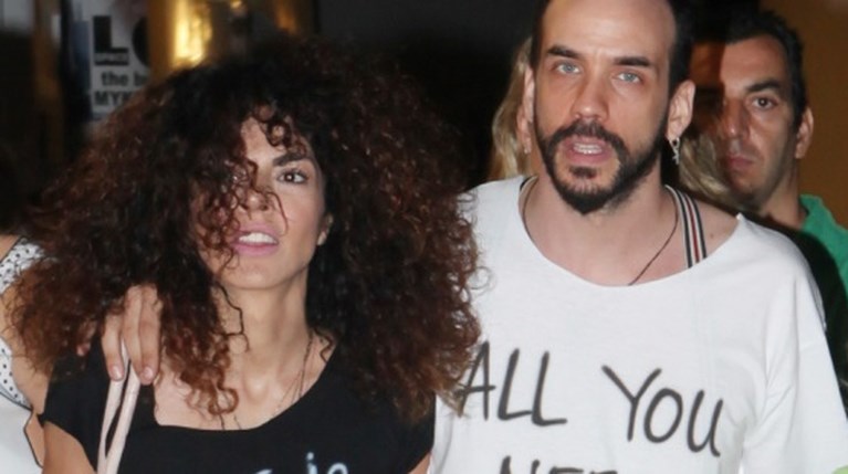 Η Μαρία Σολωμού και ο Πάνος Μουζουράκης στη Μύκονο (1)