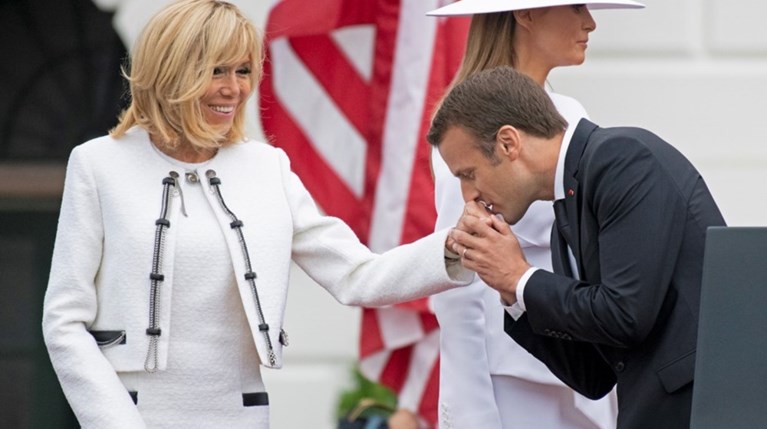 Emmanuel & Brigitte Macron