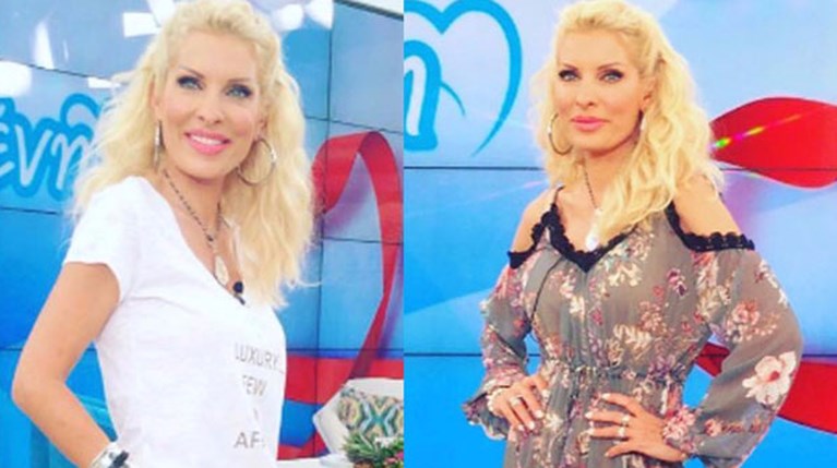 τι φόρεσε η Μενεγάκη την Παρασκευή 23 Ιουνίου