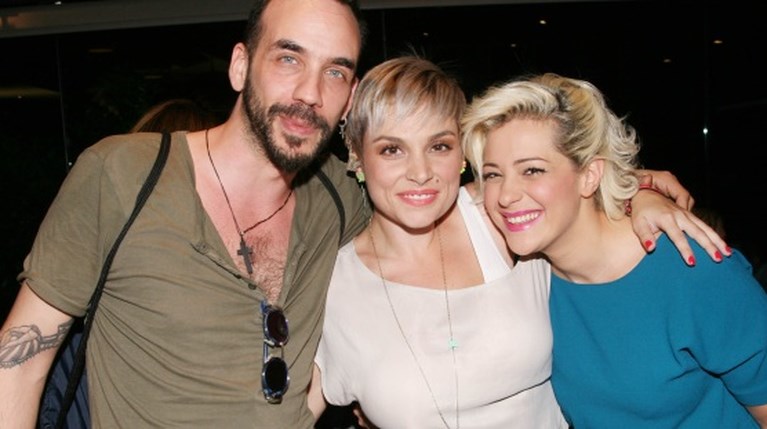 Η Ελεωνόρα Ζουγανέλη μαζί με τη Νατάσσα Μποφίλιου και τον Πάνο Μουζουράκη