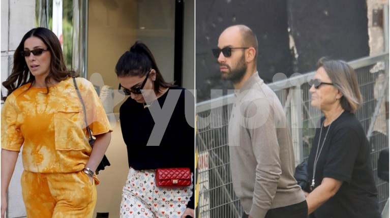 Ολυμπία Χοψονίδου & Βασίλης Σπανούλης | Βόλτα με την οικογένεια τους στο κέντρο της Αθήνας