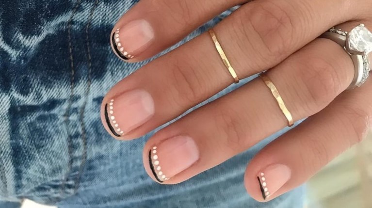 french moon nail art trend