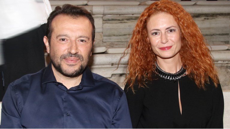 Νίκος Παππάς με τη σύζυγό του,Βασιλική Σελήνη
