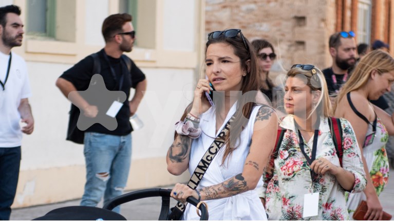 Η Εριέττα Κούρκουλου με τον γιο της