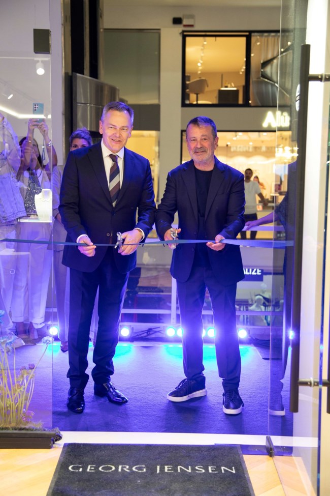 Ο Πρέσβης Δανίας, Per Fabricius Andersen και ο CEO Fashionbrands σε Ελλάδα και Κύπρο, Βασίλης Πανταζάκος